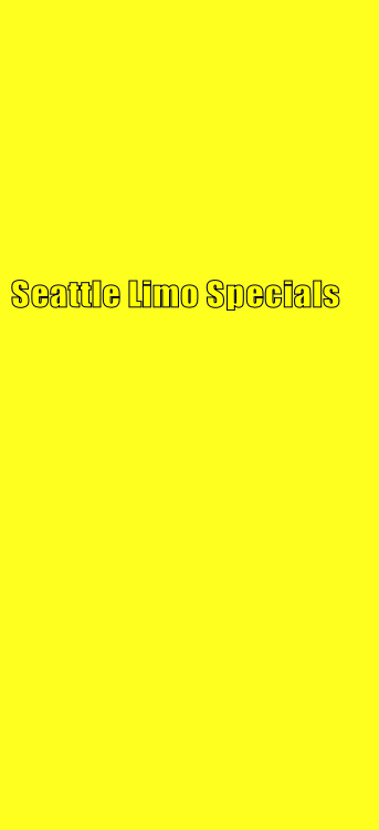 Seattle Limo Specials